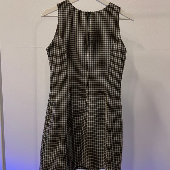 Vintage Sleeveless Plaid Dress - Picture 2 of 4